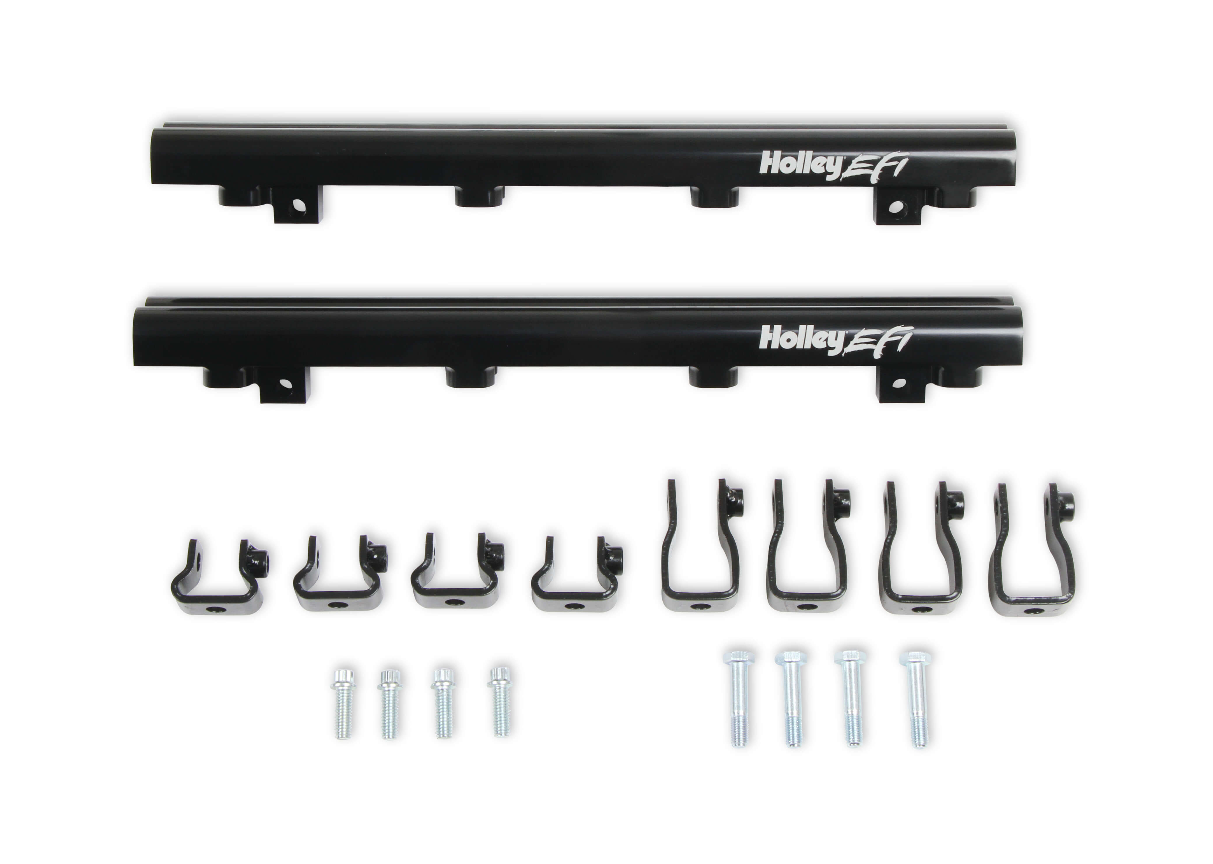 Holley EFI 534-261 - Replacement Fuel Rail Kit For Lo-Ram Dual Injector Manifolds