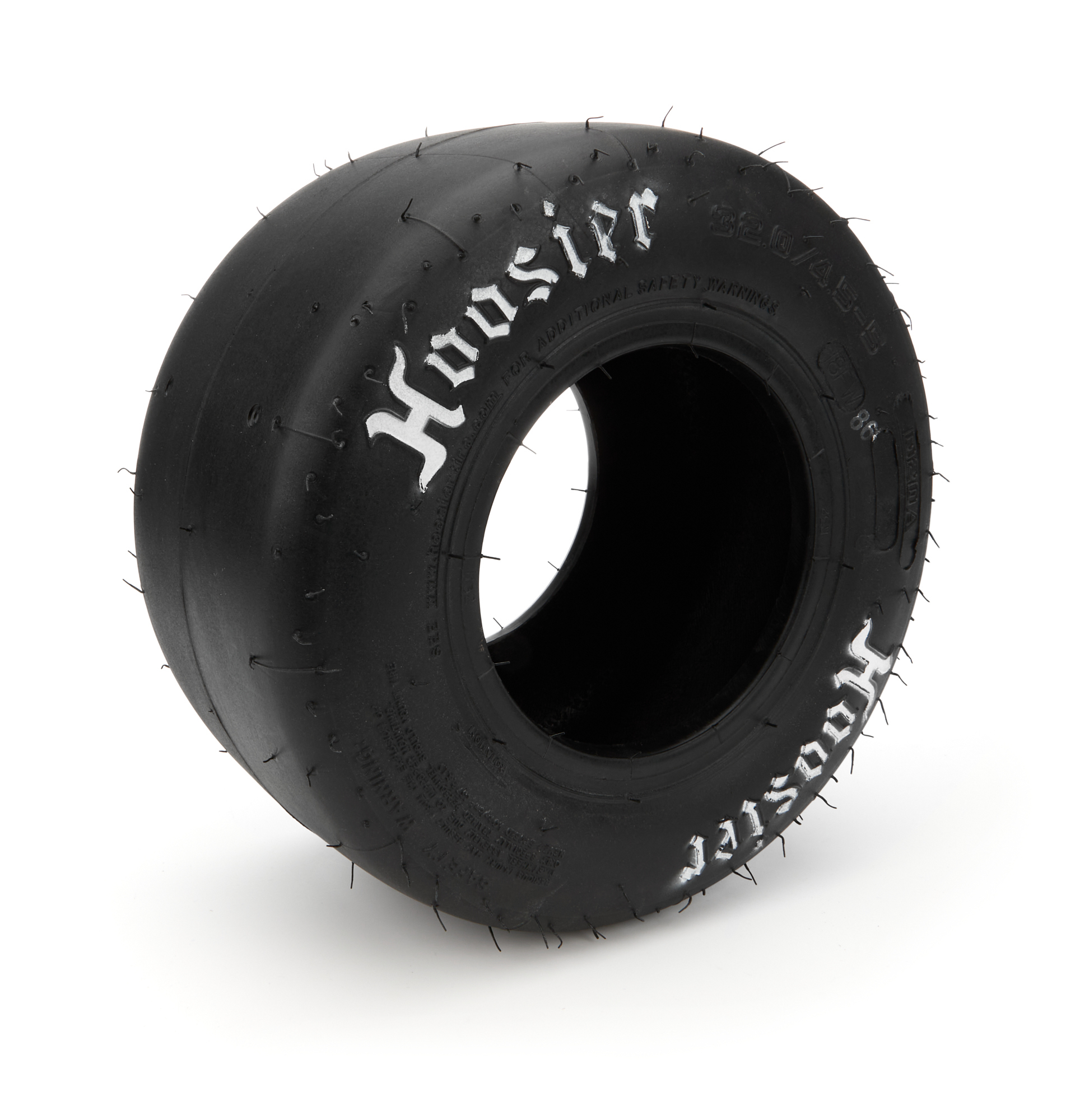 Hoosier 15033A35 - Tire - Asphalt Quarter Midget - 32.0 x 4.5-5 - Bias Ply - D20A Compound - White Letter Sidewall - Each