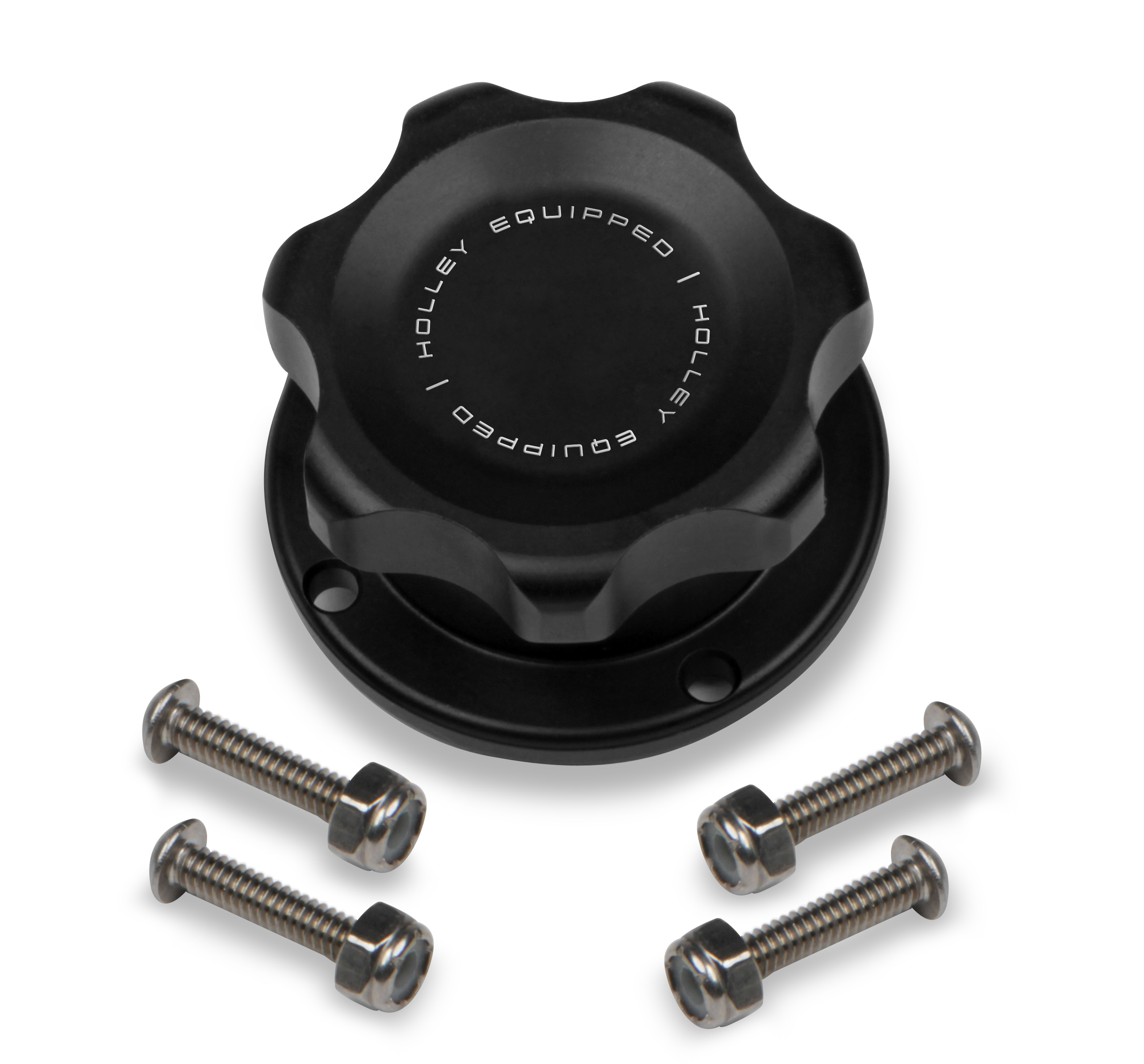 Holley 241-230 - Equipped Billet Fill Cap Holley 241-230 - Equipped Billet Fill Cap