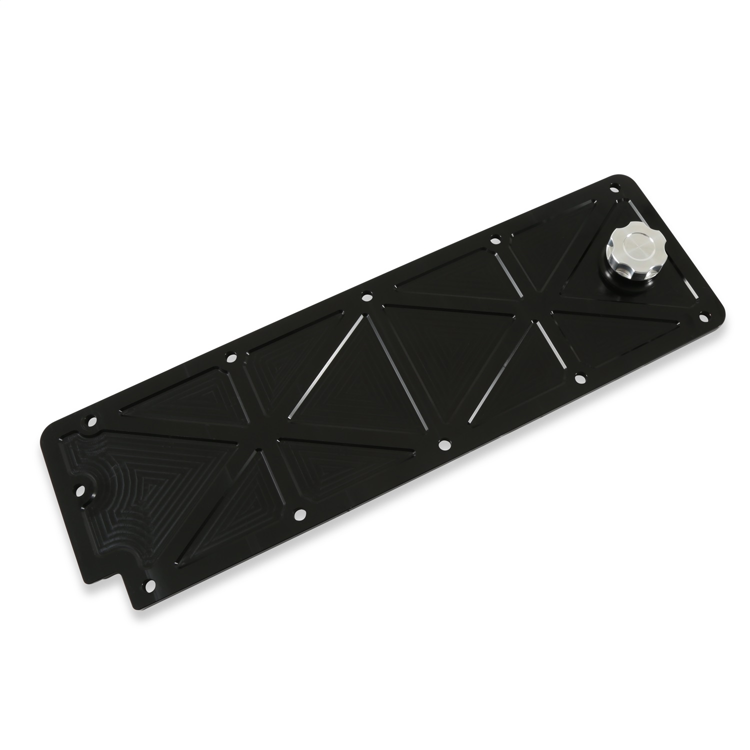 Holley 241-362 - LS Valley Cover with Oil Fill - Black Billet