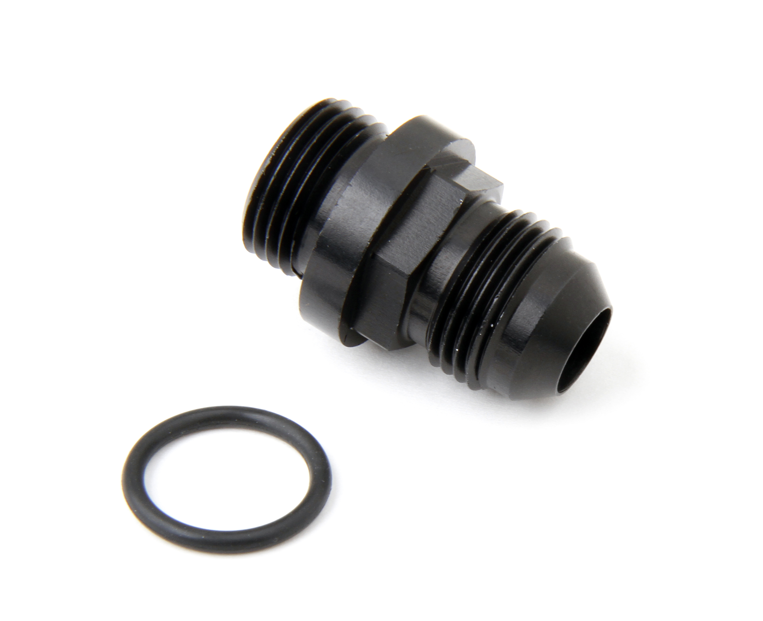 Holley 26-143-1 - Fuel Inlet Fitting Short 8an to 8 ORB Black