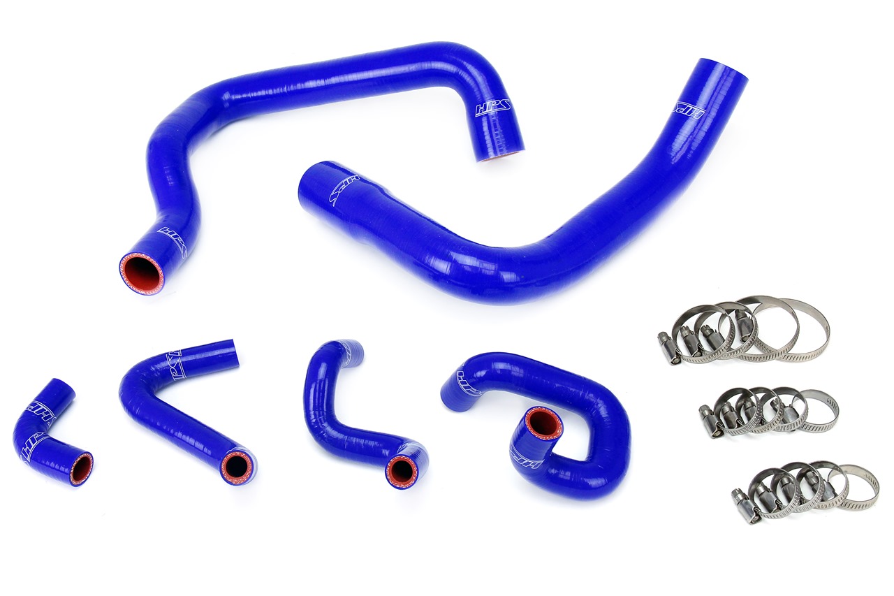 HPS Performance 57-1010-BLUE - High Temp 3-ply Reinforced Silicone,Replace Rubber Radiator Heater Coolant Hoses