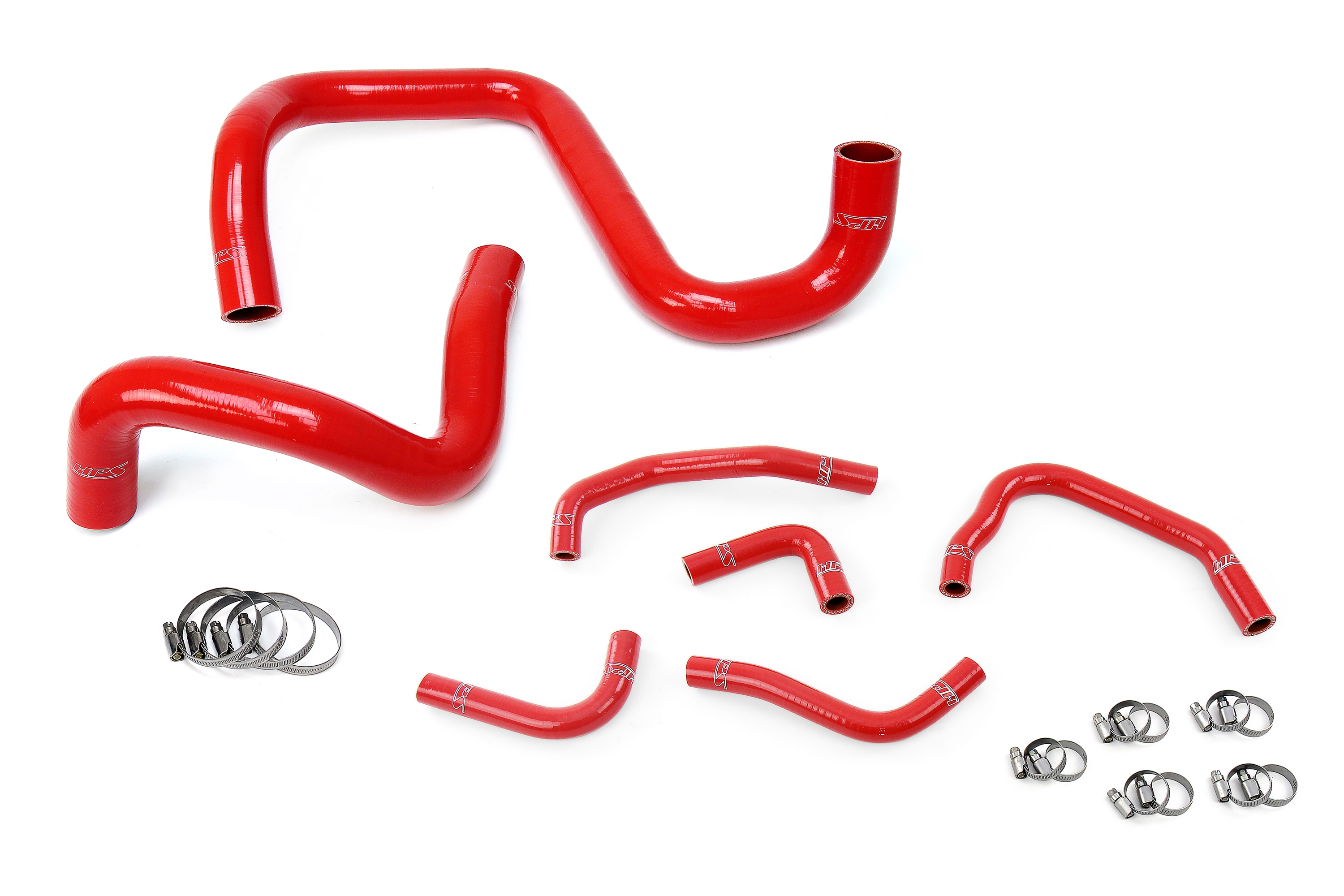 HPS Performance 57-1285-RED - High Temp 3-ply Reinforced Silicone,Replace Rubber Radiator Heater Coolant Hoses