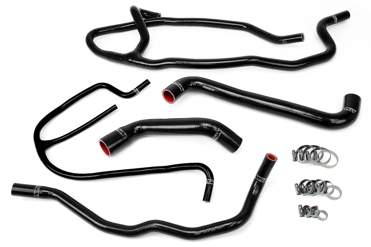 HPS Performance 57-1277-BLK - High Temp 3-ply Reinforced Silicone,Replace Rubber Radiator Heater Coolant Hoses