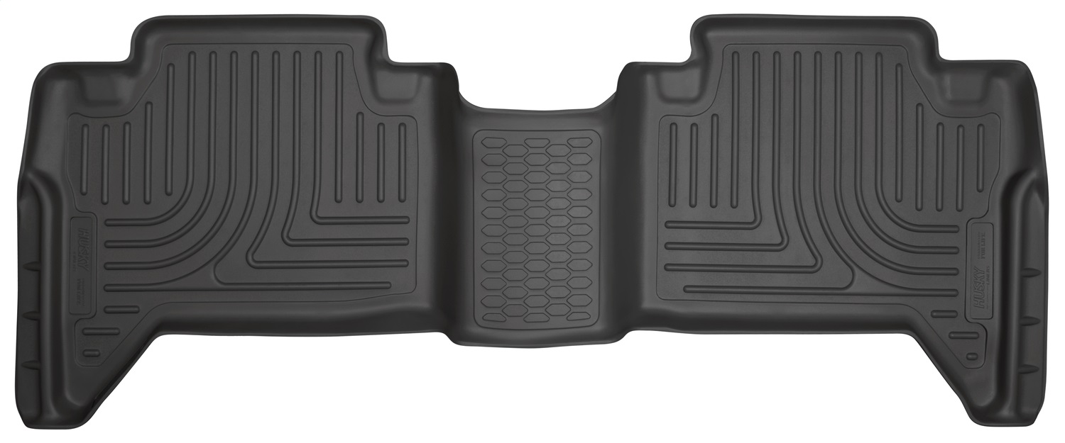 Husky Liners 14951 - 2016 Toyota Tacoma Crew Cab WeatherBeater 2nd Row Black Floor Liners Husky Liners 14951 - 2016 Toyota Tacoma Crew Cab WeatherBeater 2nd Row Black Floor Liners