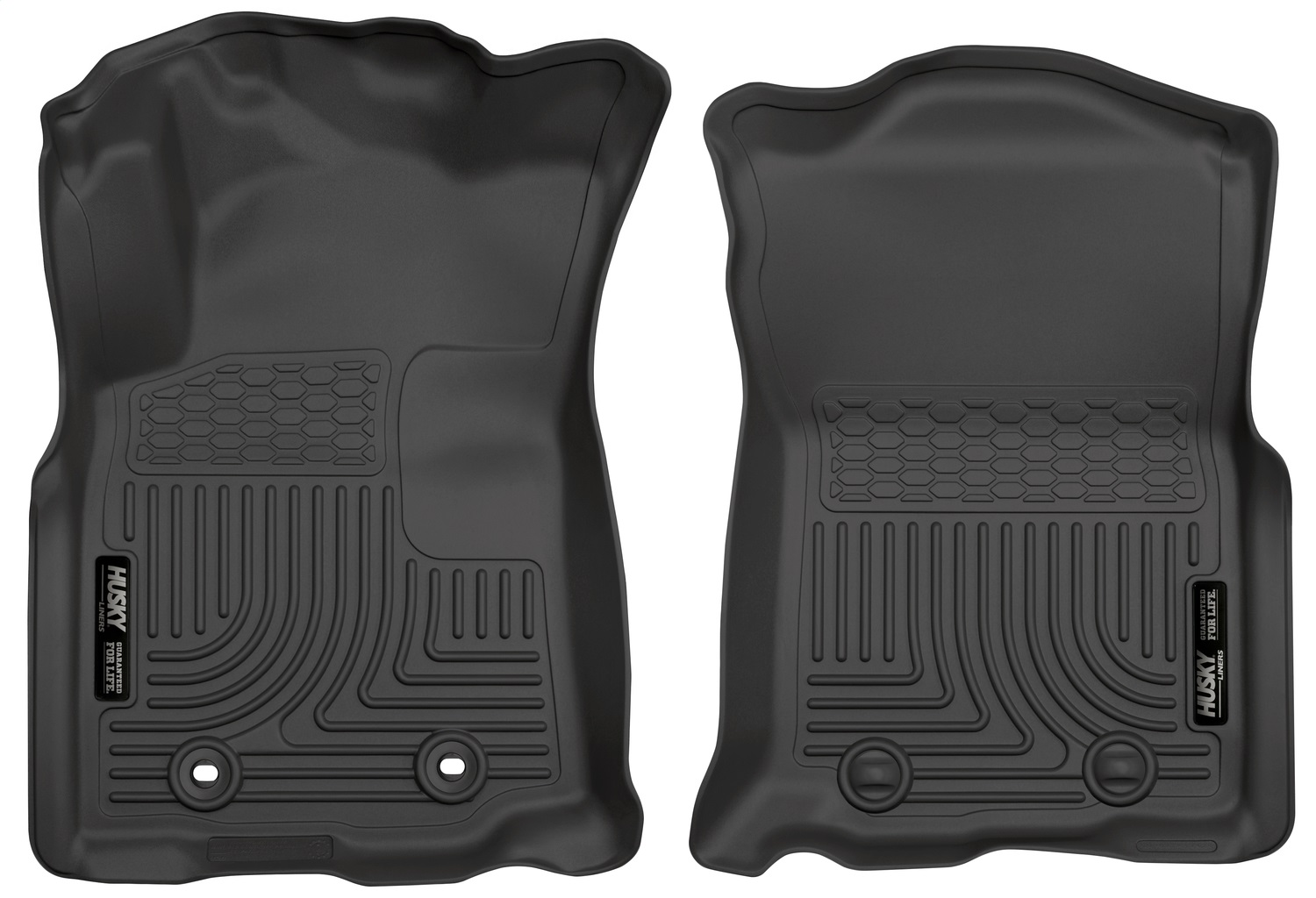 Husky Liners 13961 - 2016 Toyota Tacoma w/ Manual Trans WeatherBeater Front Black Floor Liners Husky Liners 13961 - 2016 Toyota Tacoma w/ Manual Trans WeatherBeater Front Black Floor Liners