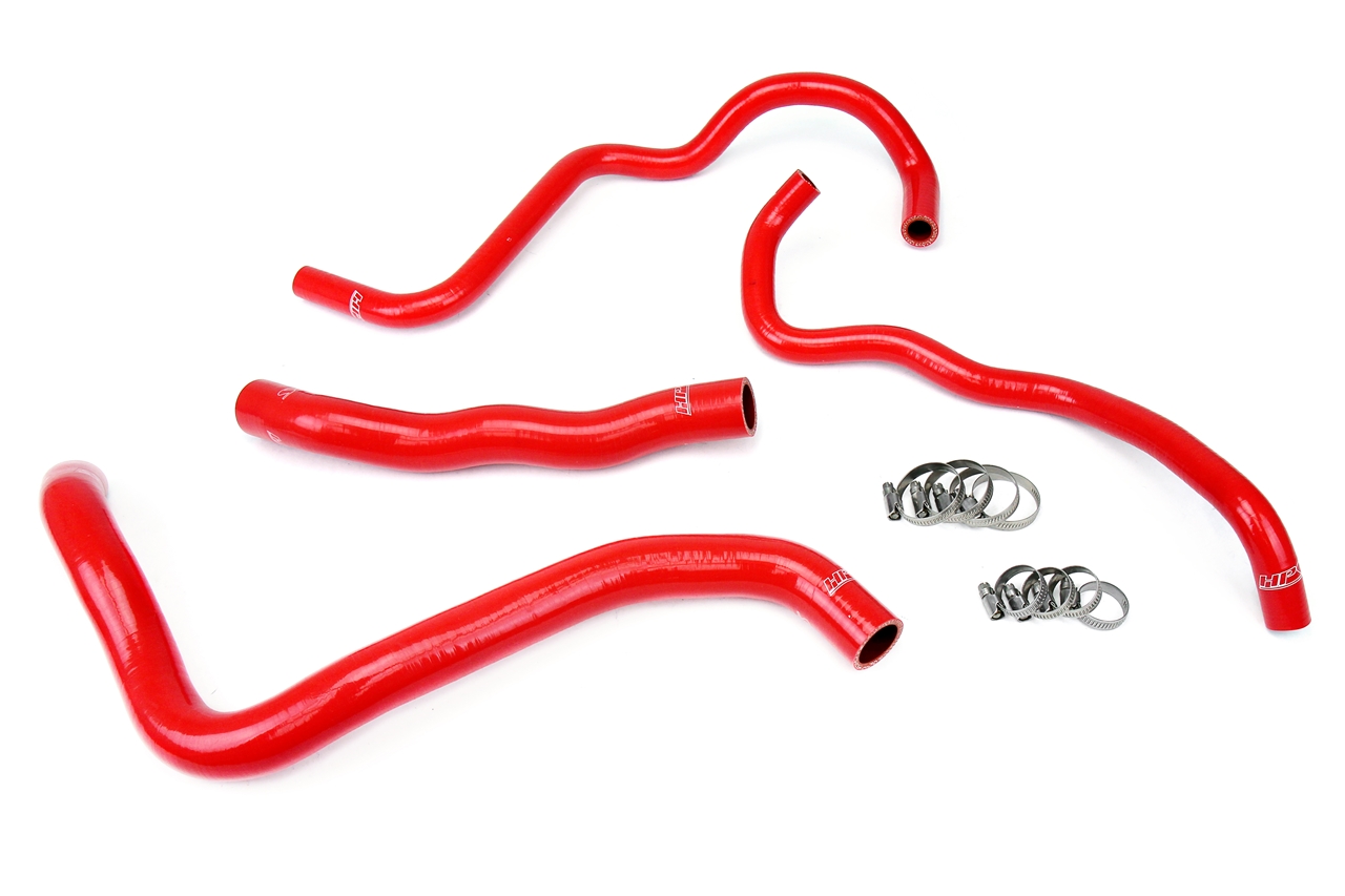 HPS Performance 57-1388-RED - High Temp 3-ply Reinforced Silicone,Replace Rubber Radiator Heater Coolant Hoses