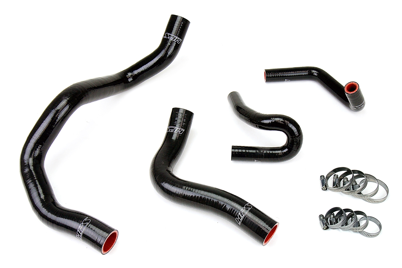 HPS Performance 57-1413-BLK - High Temp 3-ply Reinforced Silicone,Replace Rubber Radiator Heater Coolant Hoses