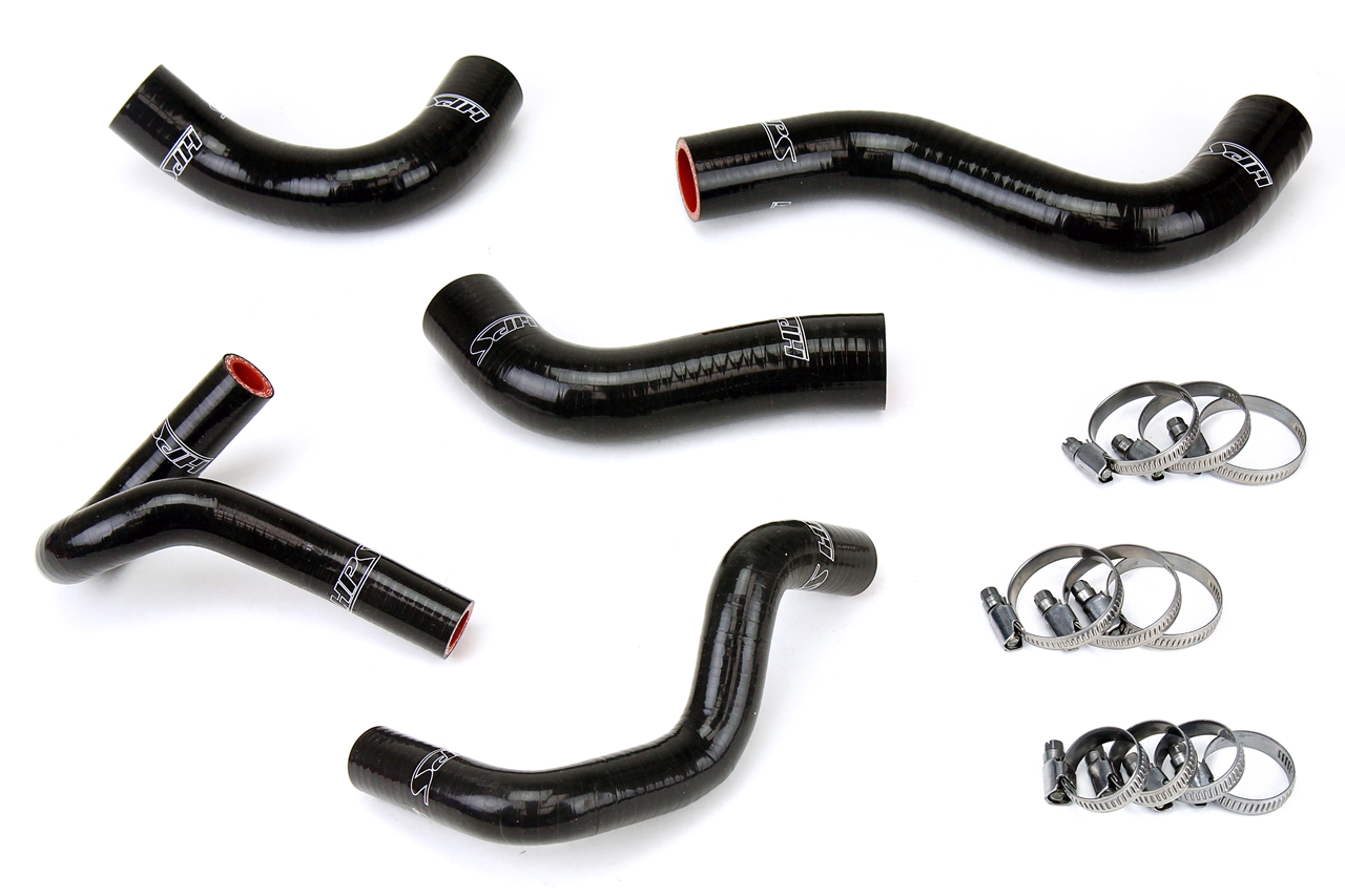 HPS Performance 57-1411-BLK - High Temp 3-ply Reinforced Silicone,Replace Rubber Radiator Heater Coolant Hoses