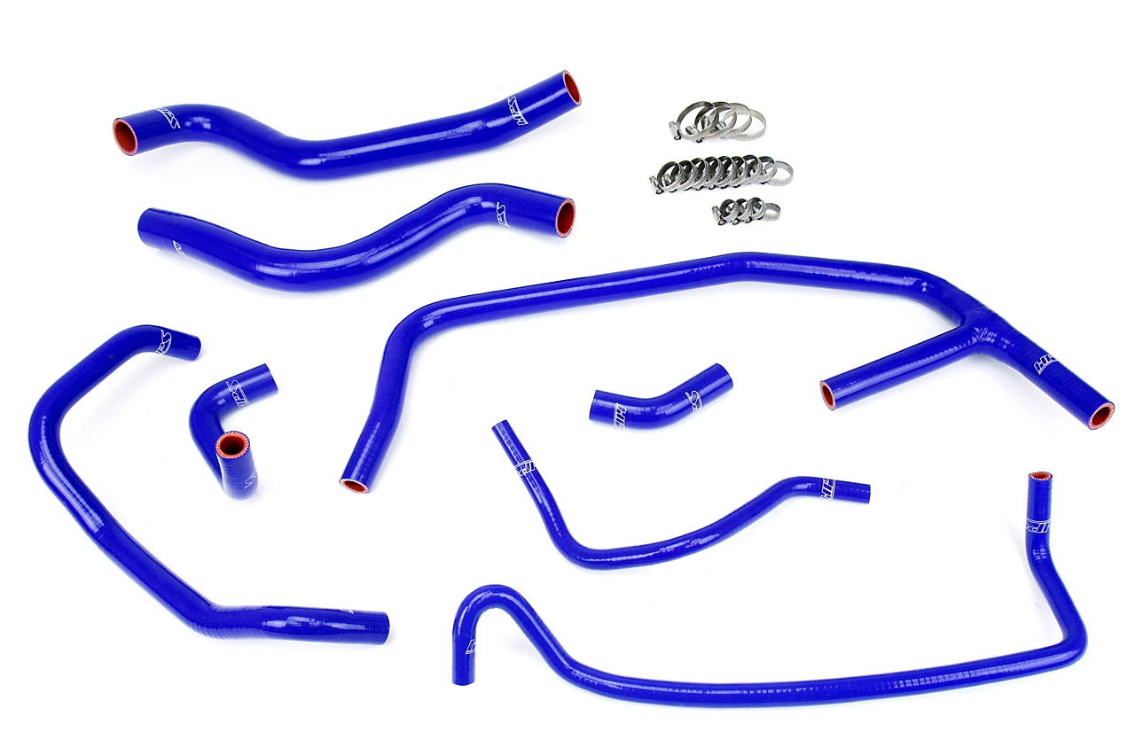 HPS Performance 57-1452-BLUE - High Temp 3-ply Reinforced Silicone,Replace Rubber Radiator Heater Coolant Hoses