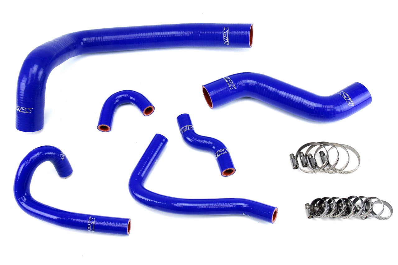 HPS Performance 57-1491-BLUE - High Temp 3-ply Reinforced Silicone,Replace Rubber Radiator Heater Coolant Hoses
