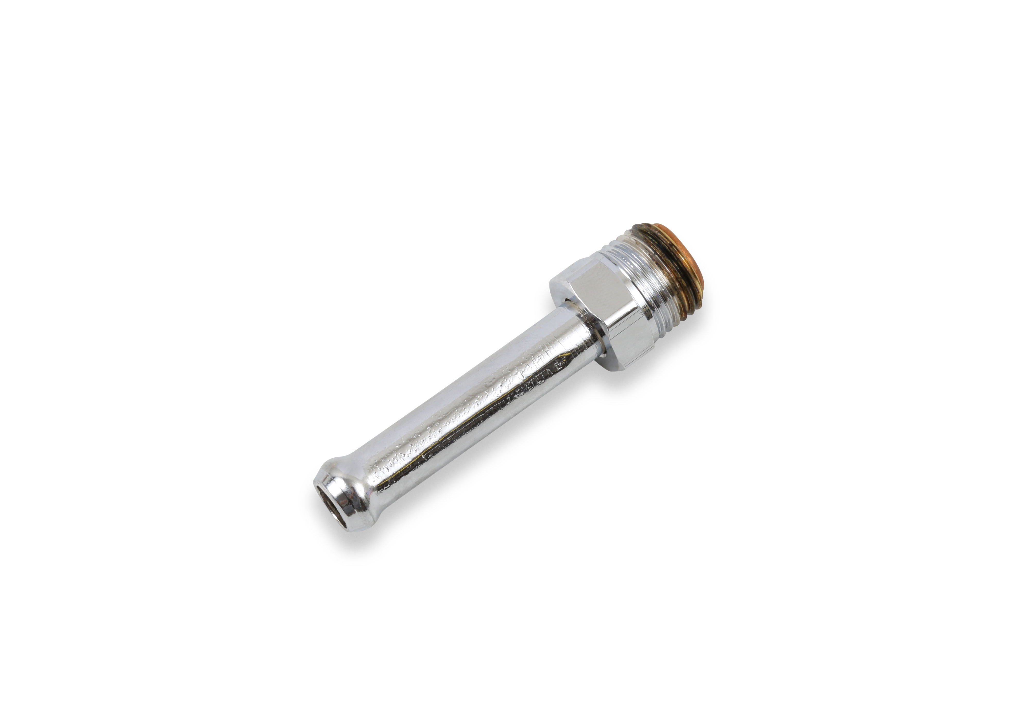 Holley 34-21 - Fitting - Adapter - Straight - 5/8-18 Inverted Flare Male to 3/8 in Hose Barb - Steel - Chrome - Each Holley 34-21 - Fitting - Adapter - Straight - 5/8-18 Inverted Flare Male to 3/8 in Hose Barb - Steel - Chrome - Each