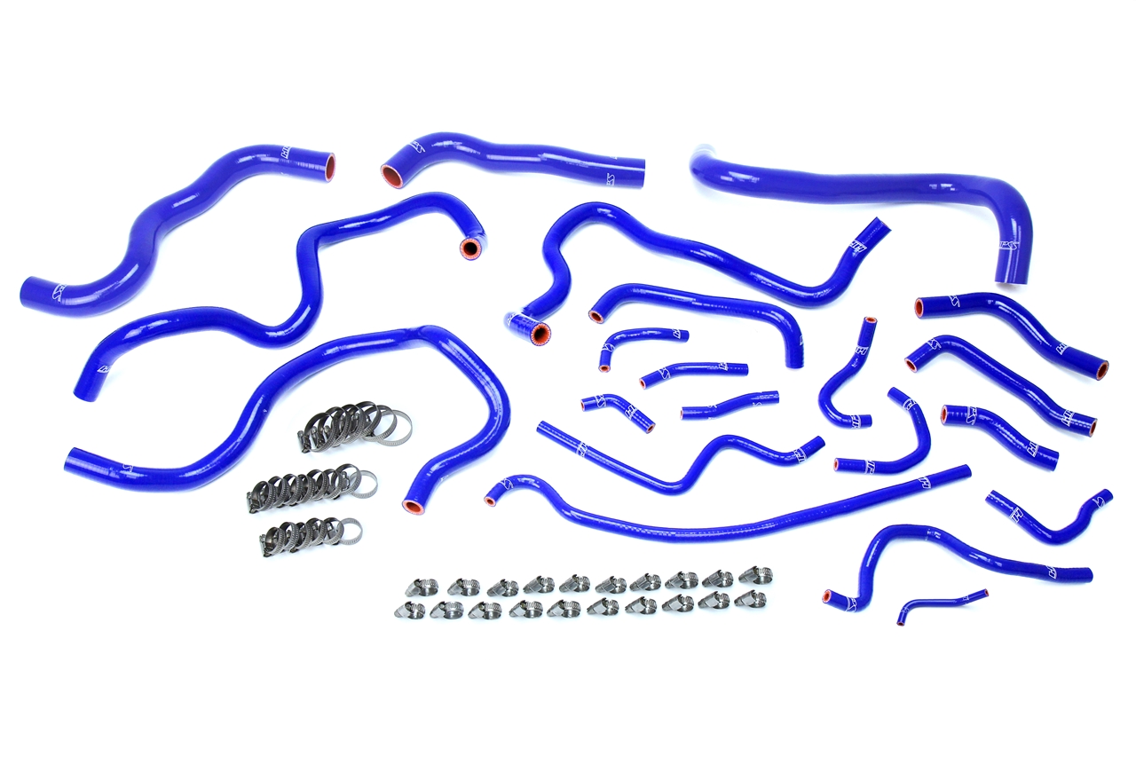 HPS Performance 57-1608-BLUE - High Temp 3-ply Reinforced Silicone,Replace Rubber Radiator Heater Coolant Hoses