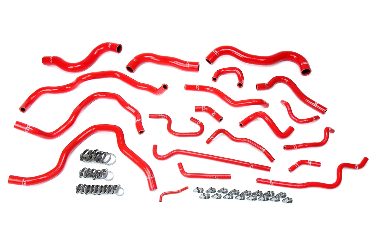 HPS Performance 57-1607-RED - High Temp 3-ply Reinforced Silicone,Replace Rubber Radiator Heater Coolant Hoses