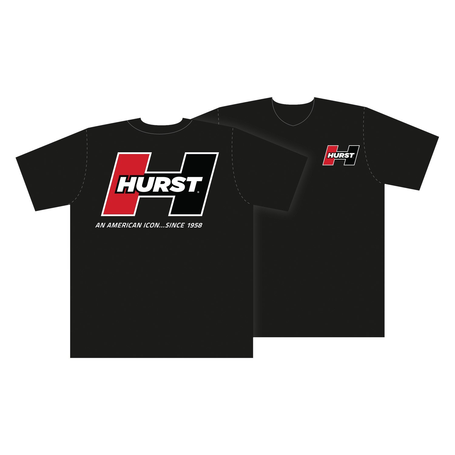 Hurst 653102 - Logo T-Shirt; Black; Size Large;