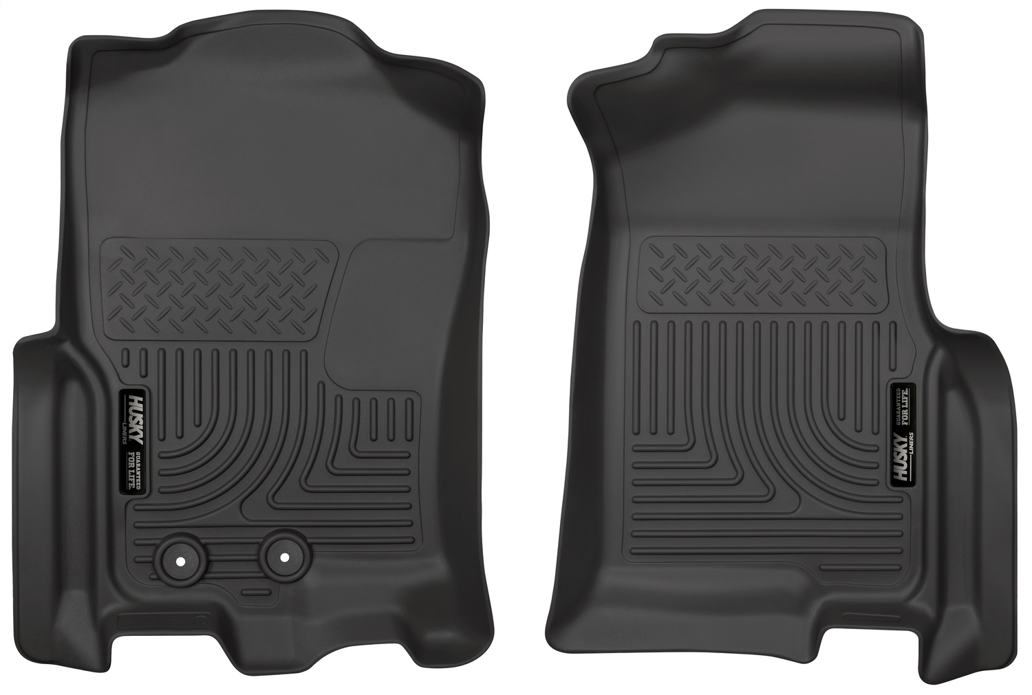 Husky Liners 18371 - 2015 Ford Expedition/Lincoln Navigator WeatherBeater Front Black Floor Liners Husky Liners 18371 - 2015 Ford Expedition/Lincoln Navigator WeatherBeater Front Black Floor Liners