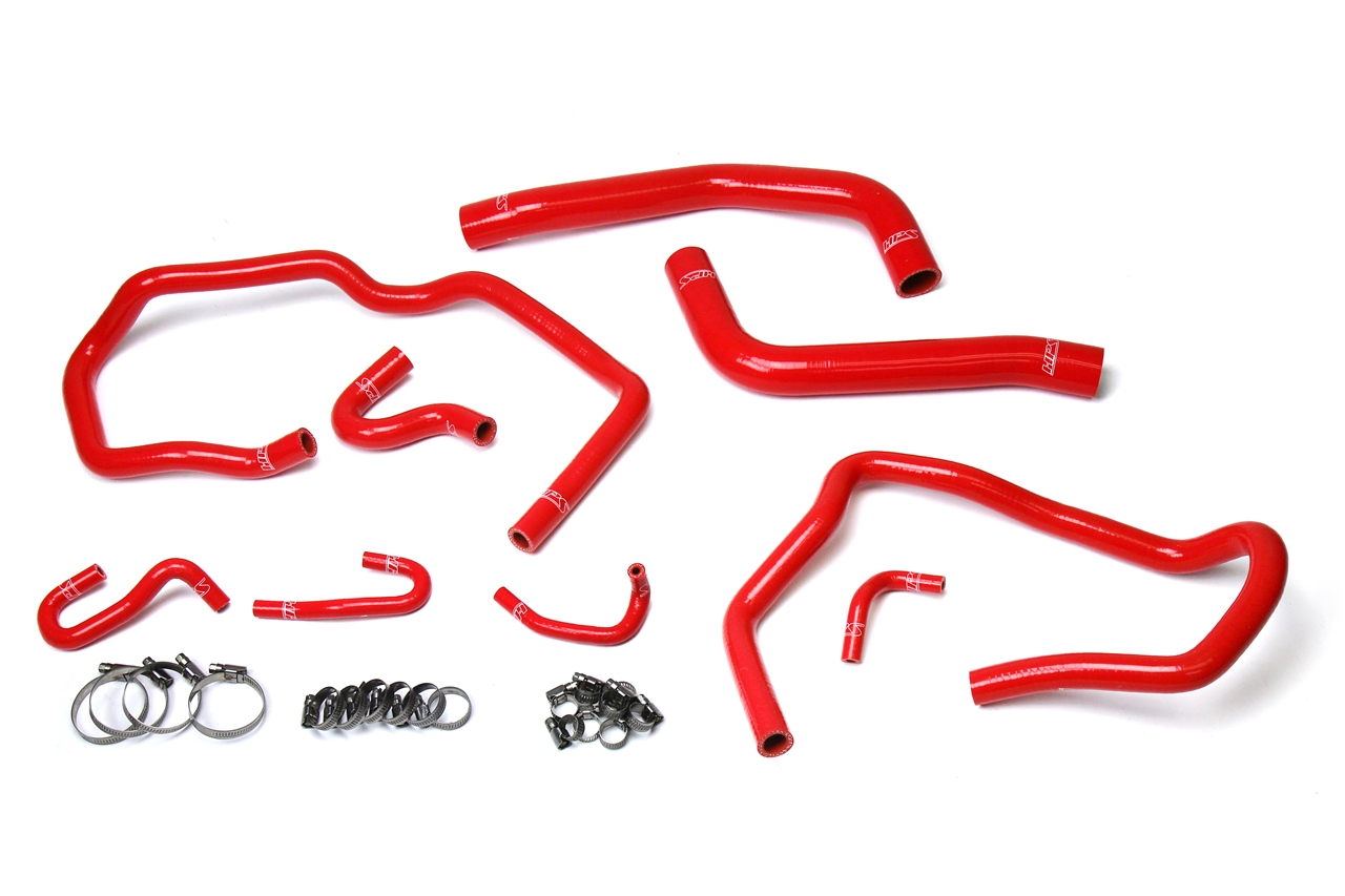 HPS Performance 57-1611-RED - High Temp 3-ply Reinforced Silicone,Replace Rubber Radiator Heater Coolant Hoses
