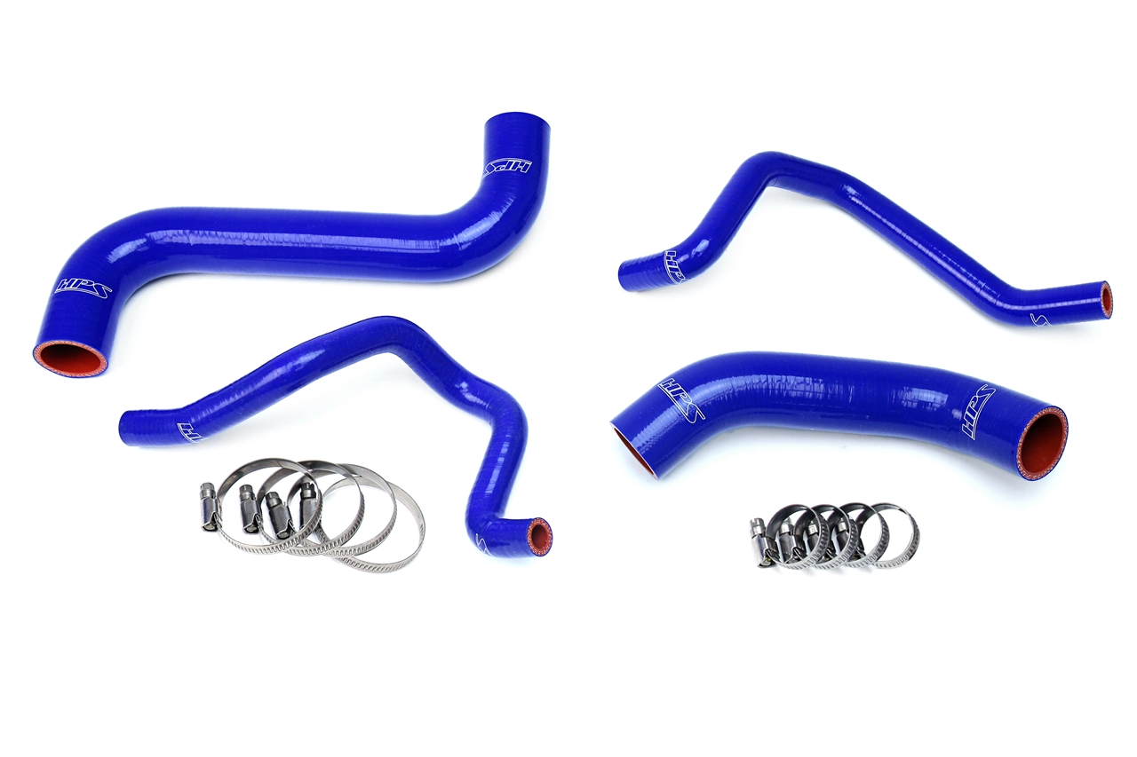 HPS Performance 57-1734-BLUE - High Temp 3-ply Reinforced Silicone,Replace Rubber Radiator Heater Coolant Hoses