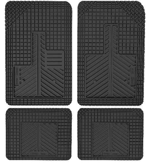 Husky Liners 51502 - Husky Uni-Fit Front and Rear Floor Mats