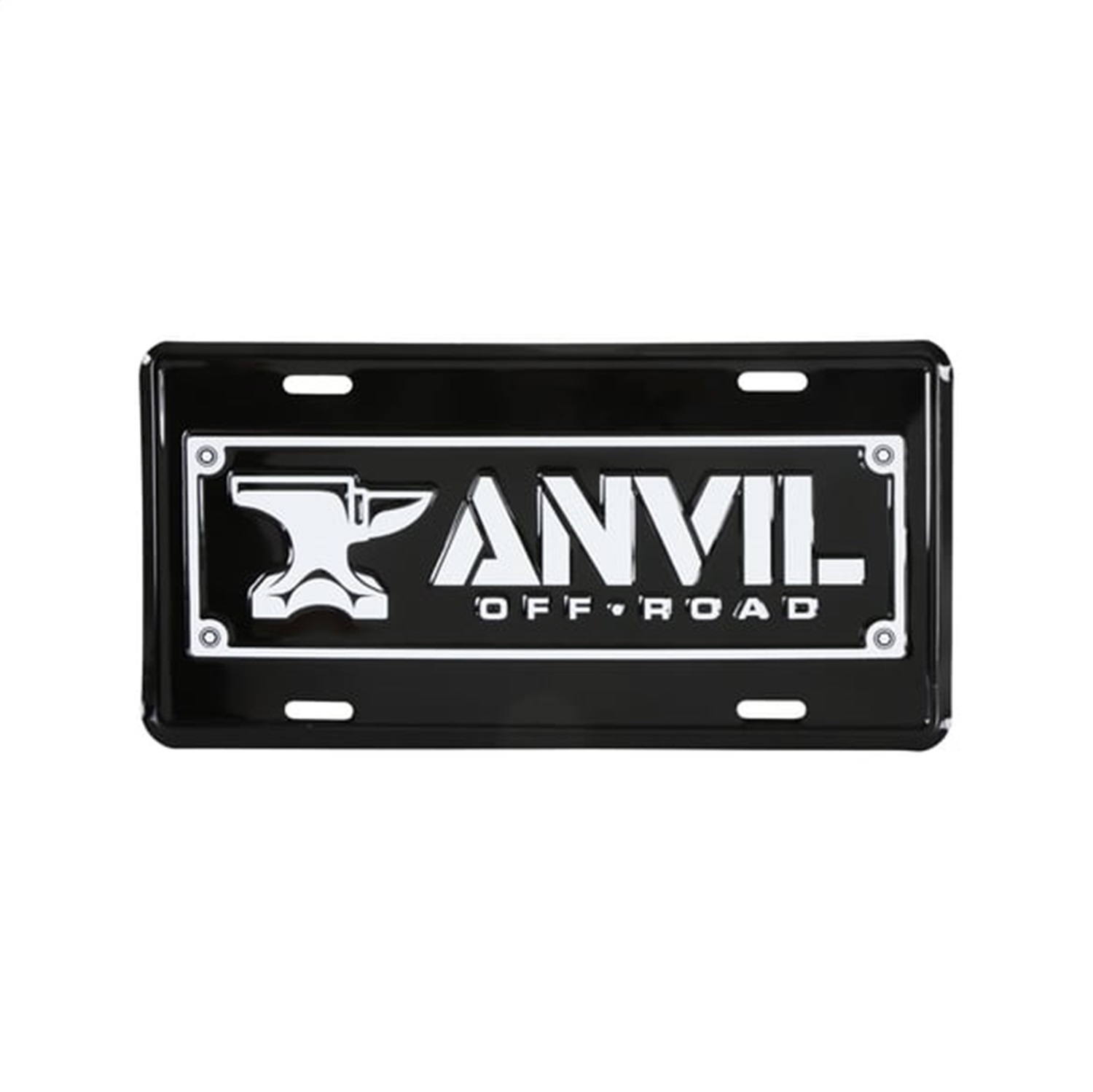 Holley 36-577 - License Plate; Anvil Off-Road; 12 in. X 16 in. Size; w/High Gloss Graphics; Aluminum;