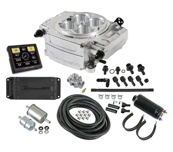 Holley 550-510-3PK - Sniper 2 EFI Master Kit Polished  w/PDM