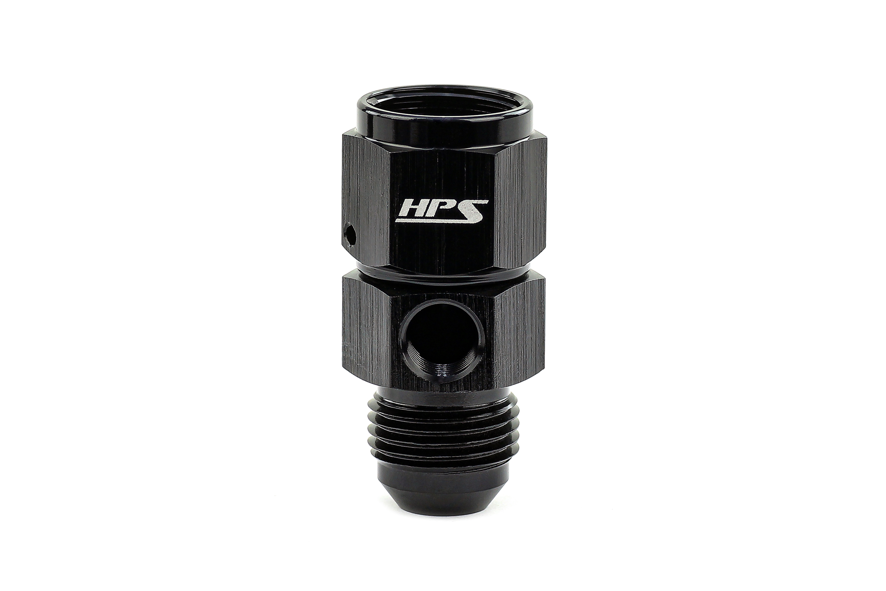 HPS Performance AN192-08 - AN-8 Straight Male to Female With 1/8 NPT Port