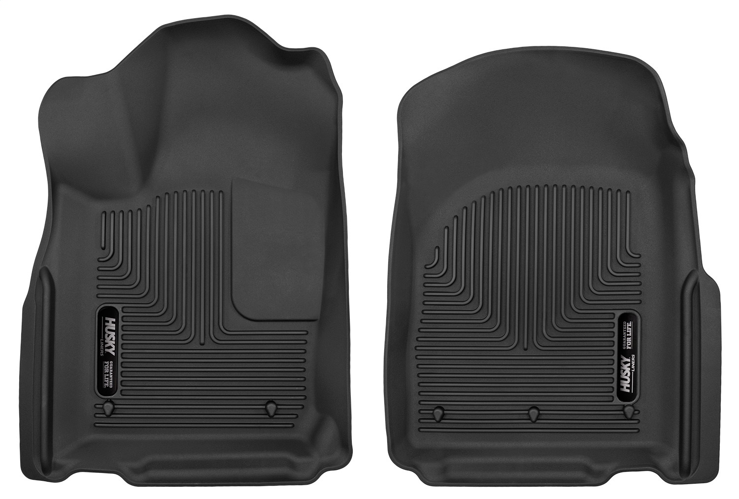 Husky Liners 53561 - 11-24 Dodge Durango / 11-14 Jeep Grand Cherokee X-Act Contour Black Front Floor Liners