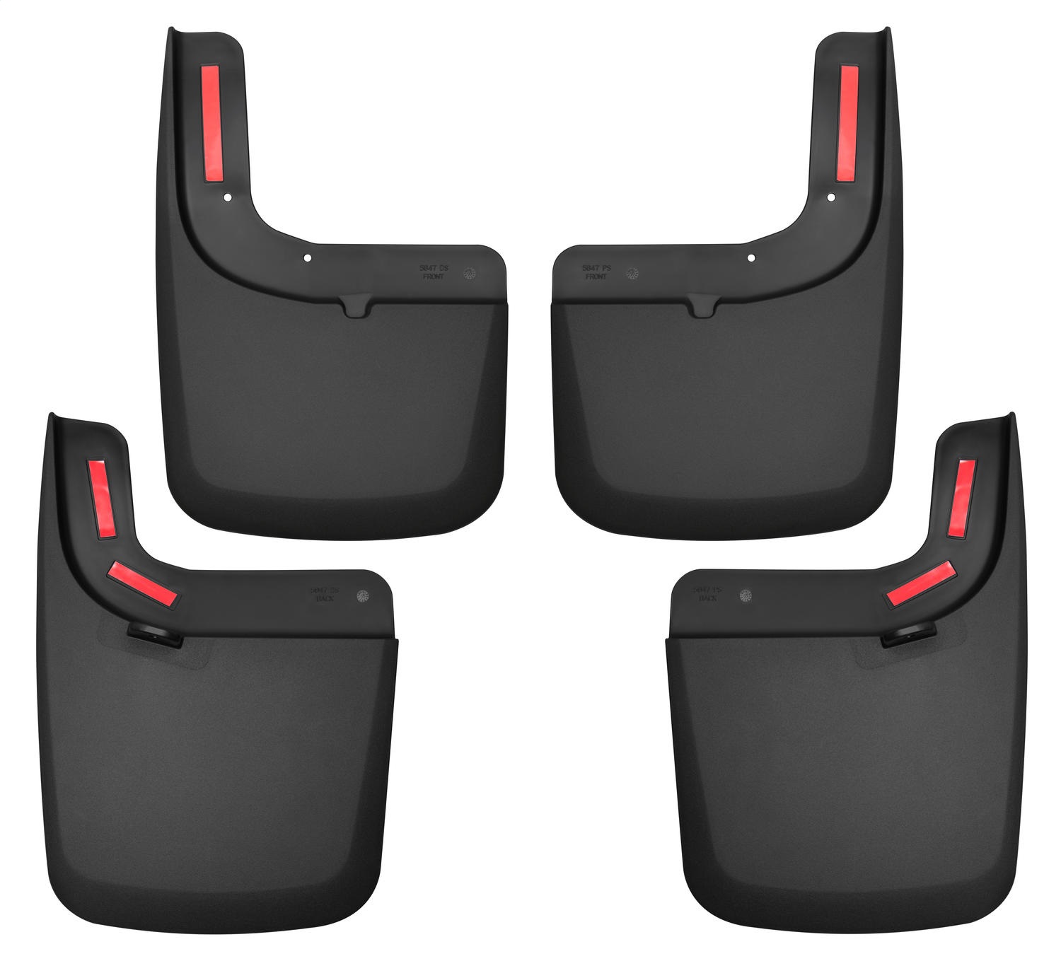 Husky Liners 58476 - 17 Ford F-250 Super Duty / F-350 Super Duty Front and Rear Mud Guards (w/ Flares) Black Husky Liners 58476 - 17 Ford F-250 Super Duty / F-350 Super Duty Front and Rear Mud Guards (w/ Flares) Black