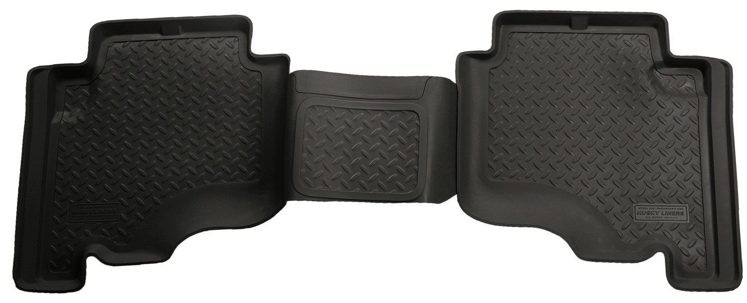 Husky Liners 60611 - 05-10 Jeep Grand Cherokee/2006 Commander Classic Style 2nd Row Black Floor Liners