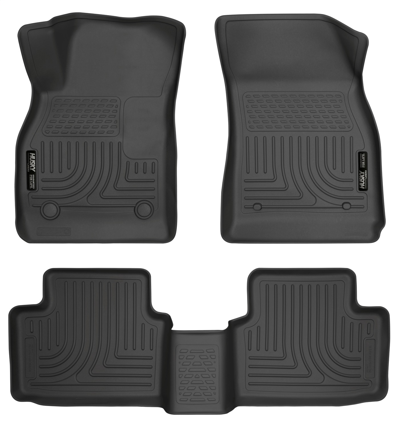 Husky Liners 98191 - 13 Chevy Malibu WeatherBeater Black Front & 2nd Seat Floor Liners Husky Liners 98191 - 13 Chevy Malibu WeatherBeater Black Front & 2nd Seat Floor Liners