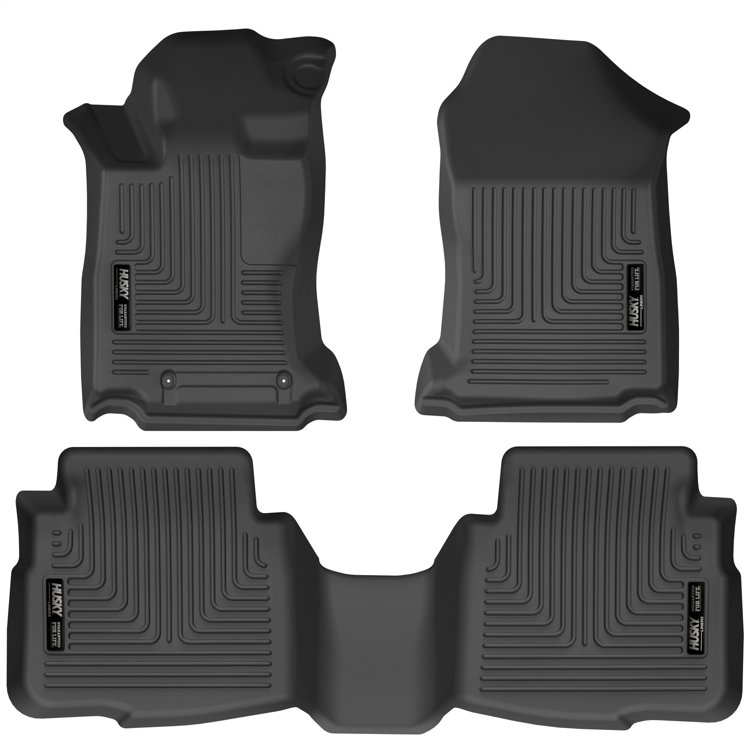Husky Liners 95541 - 2020 Subaru Legacy/Outback WeatherBeater Black Front & 2nd Seat Floor Liners Husky Liners 95541 - 2020 Subaru Legacy/Outback WeatherBeater Black Front & 2nd Seat Floor Liners