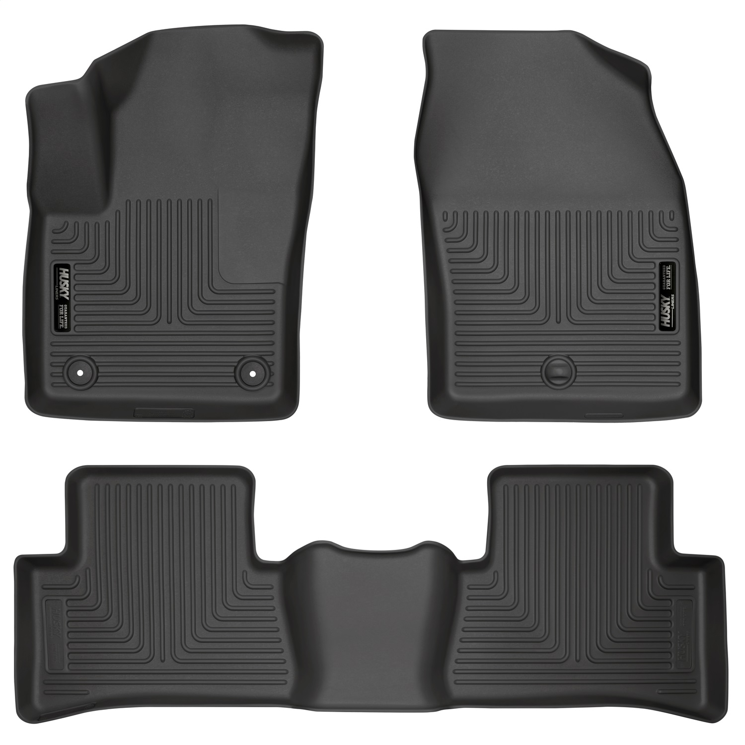 Husky Liners 95651 - 2018 Toyota CH-R Weatherbeater Black Front & 2nd Seat Floor Liners