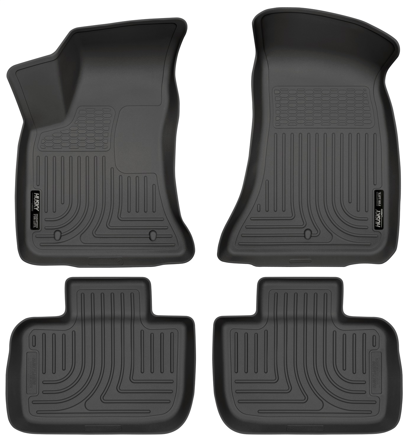 Husky Liners 98061 - 11-12 Dodge Charger/Chrysler 300 WeatherBeater Combo Black Floor Liners
