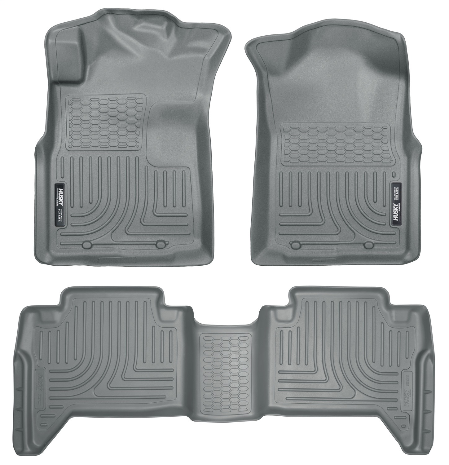 Husky Liners 98952 - 05-13 Toyota Tacoma WeatherBeater Combo Grey Floor Liners Husky Liners 98952 - 05-13 Toyota Tacoma WeatherBeater Combo Grey Floor Liners