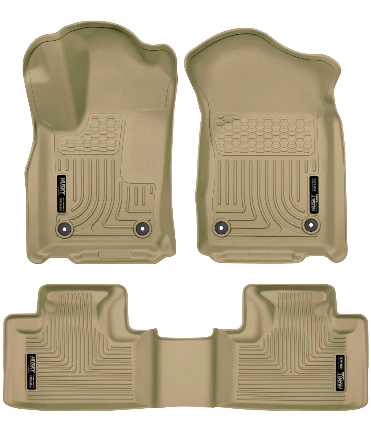 Husky Liners 99153 - 16-22 Dodge Durango Weatherbeater Tan Front & 2nd Seat Floor Liners Husky Liners 99153 - 16-22 Dodge Durango Weatherbeater Tan Front & 2nd Seat Floor Liners