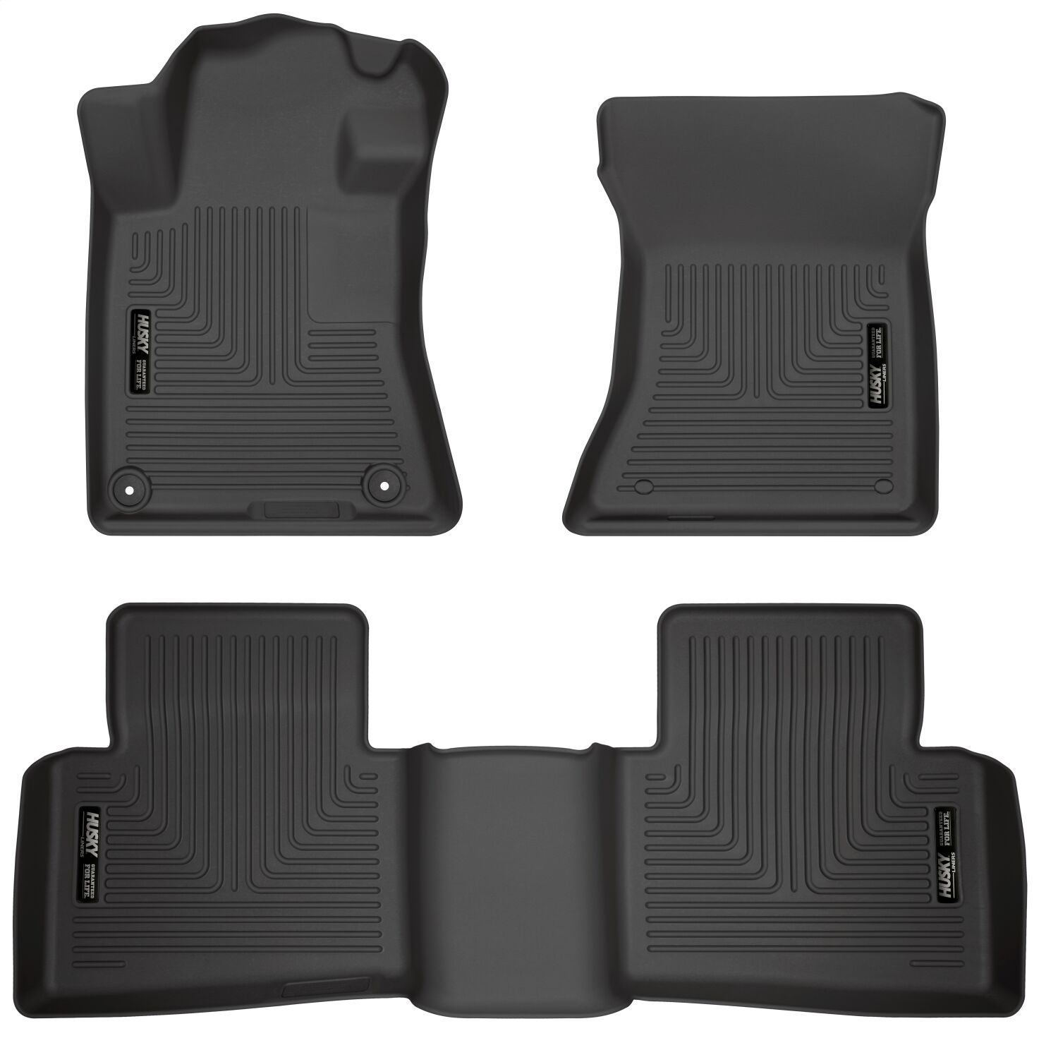 Husky Liners 99381 - 19-23 Nissan Altima WeatherBeater Black Front & Second Seat Floor Liner