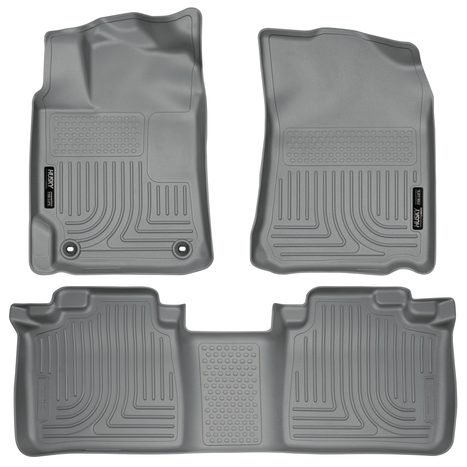 Husky Liners 98902 - 2012 Toyota Camry WeatherBeater Combo Gray Floor Liners