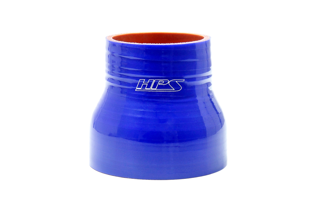HPS Performance HTSR-275-400-BLUE - Silicone Reducer Hose,High Temp 4-ply Reinforced,2-3/4" - 4" ID,3" Long,Blue