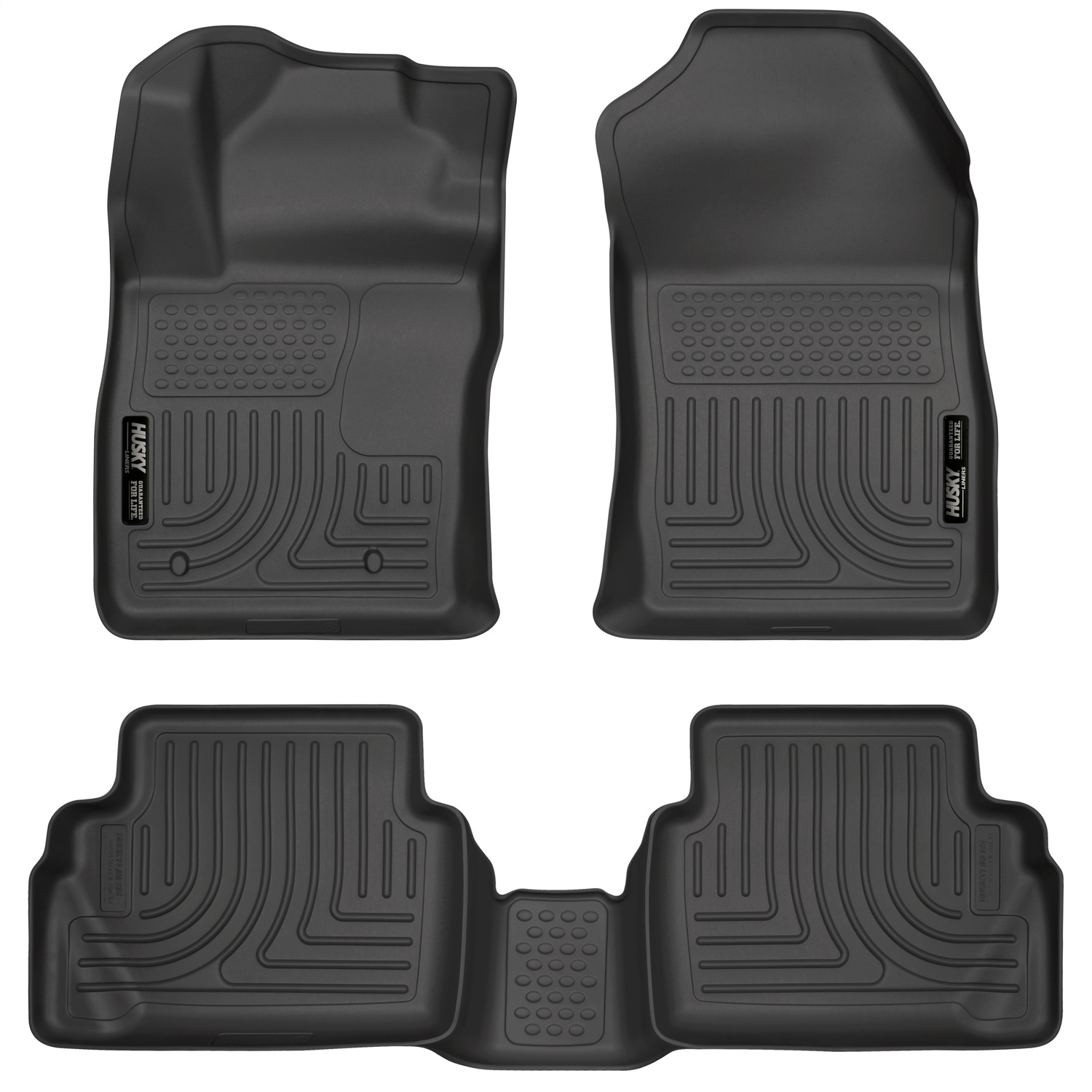 Husky Liners 98751 - 11-12 Ford Fiesta WeatherBeater Combo Black Floor Liners Husky Liners 98751 - 11-12 Ford Fiesta WeatherBeater Combo Black Floor Liners