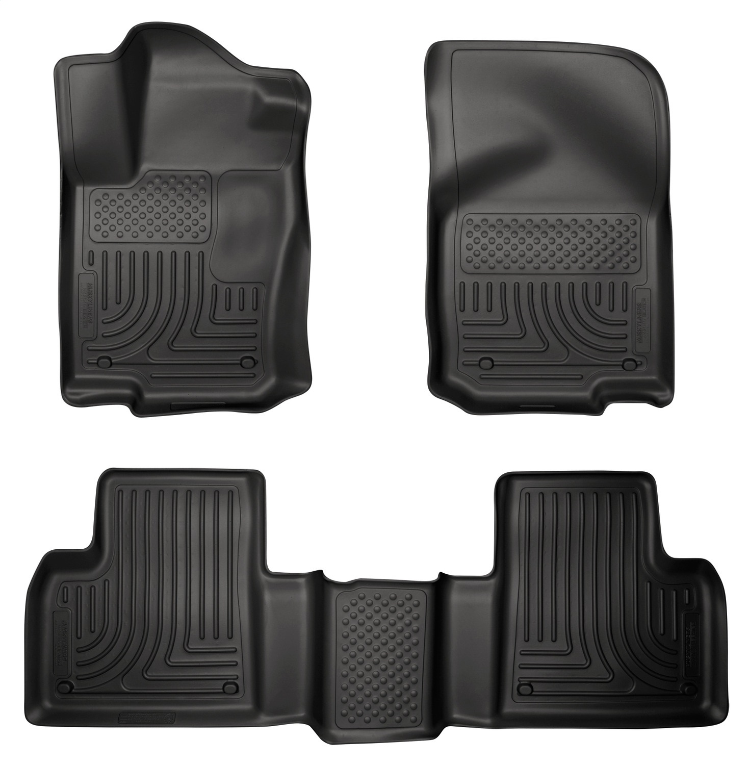 Husky Liners 98981 - 2012 Mercedes ML350 WeatherBeater Combo Black Floor Liners