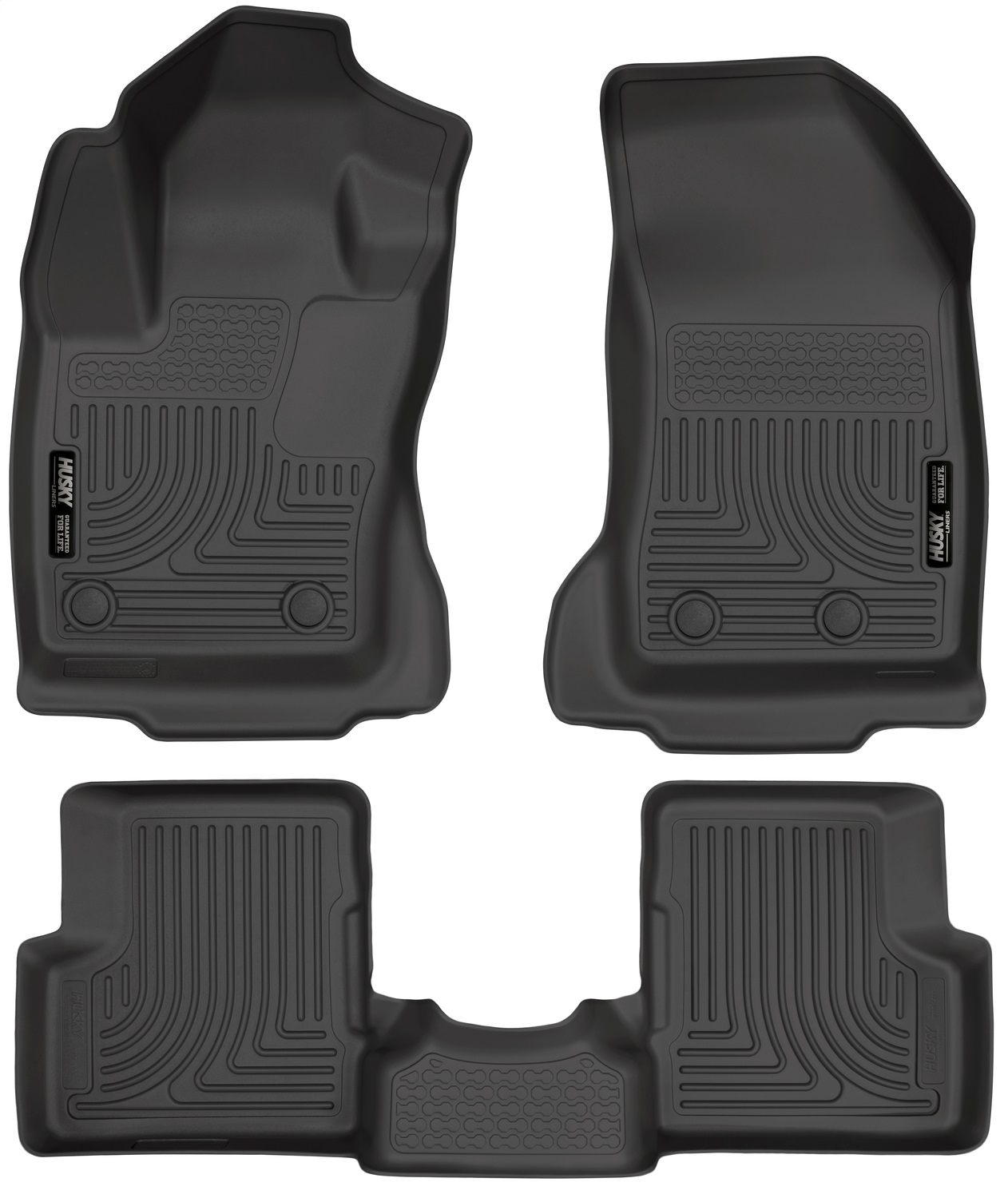 Husky Liners 99081 - 2015 Jeep Renegade Weatherbeater Black Front and Second Row Floor Liners Husky Liners 99081 - 2015 Jeep Renegade Weatherbeater Black Front and Second Row Floor Liners