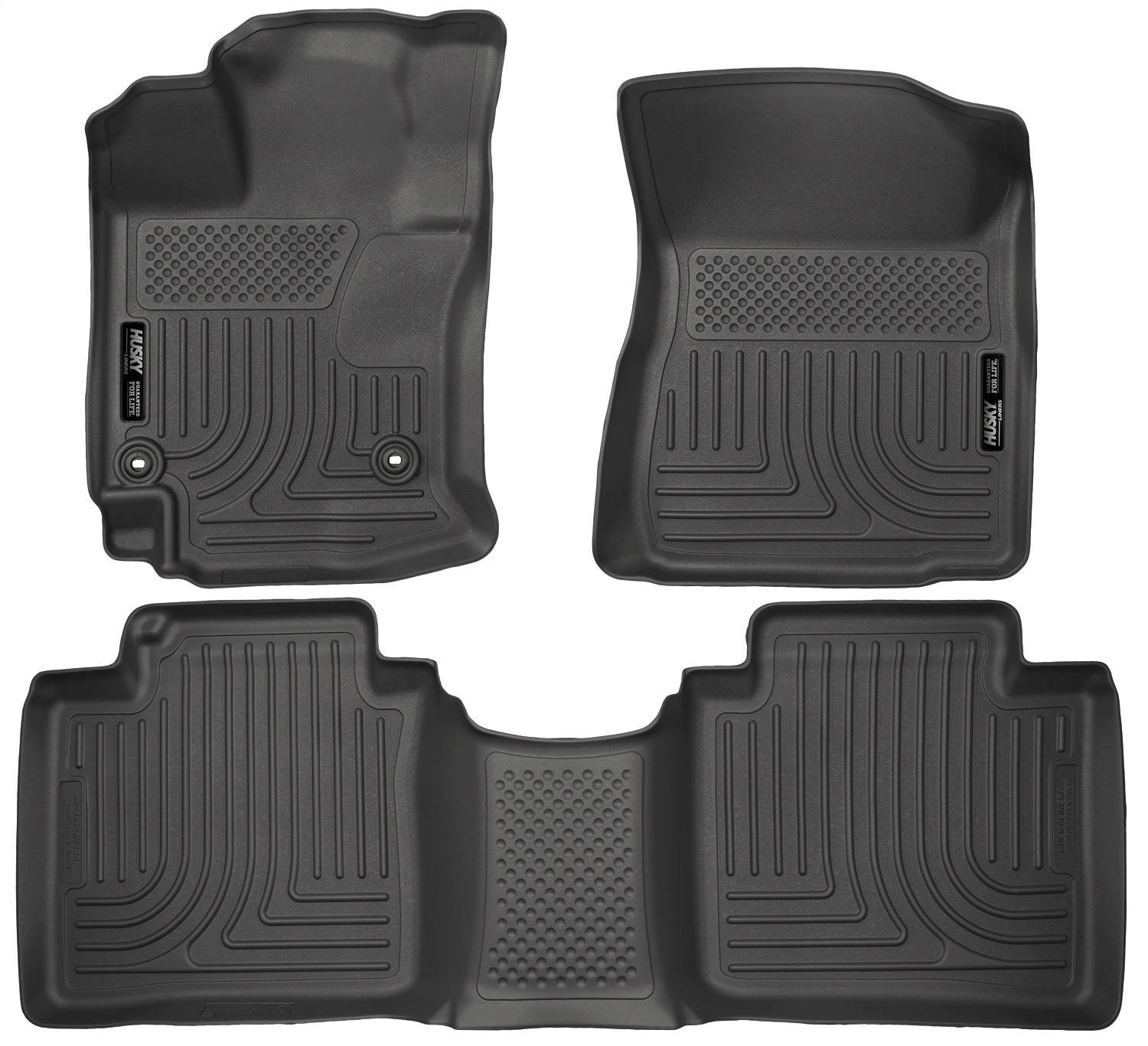 Husky Liners 98661 - 15 Toyota Venza WeatherBeater Front & Second Row Tan Floor Liners Black Husky Liners 98661 - 15 Toyota Venza WeatherBeater Front & Second Row Tan Floor Liners Black