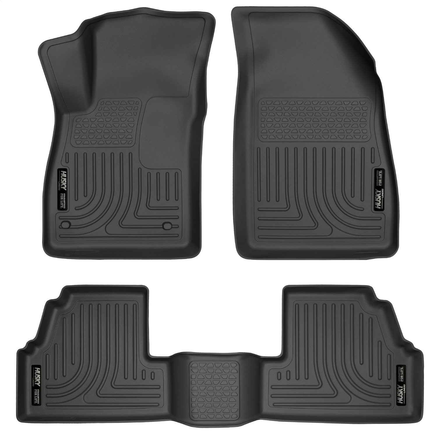 Husky Liners 98271 - 13-14 Buick Encore WeatherBeater Black Front/2nd Row Floor Liners