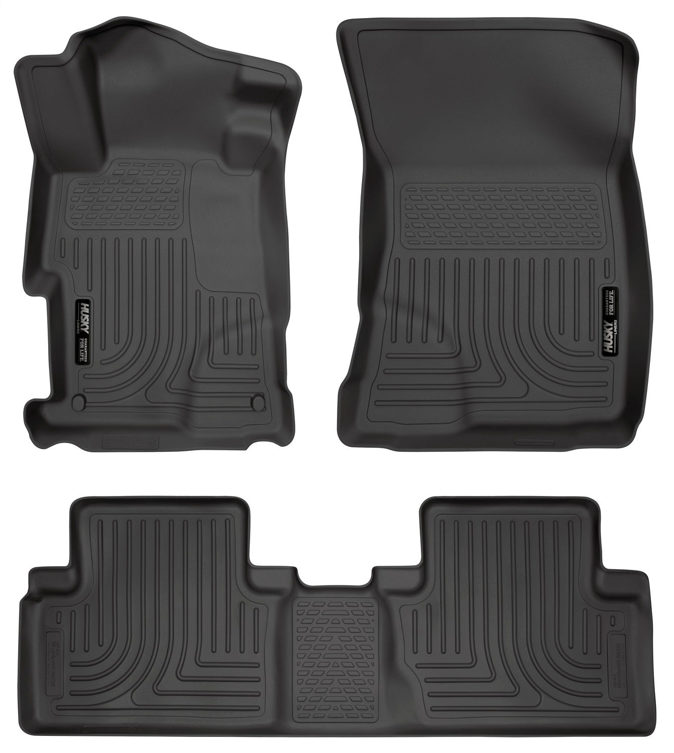 Husky Liners 98441 - 2012 Honda Civic WeatherBeater Combo Black Floor Liners Husky Liners 98441 - 2012 Honda Civic WeatherBeater Combo Black Floor Liners