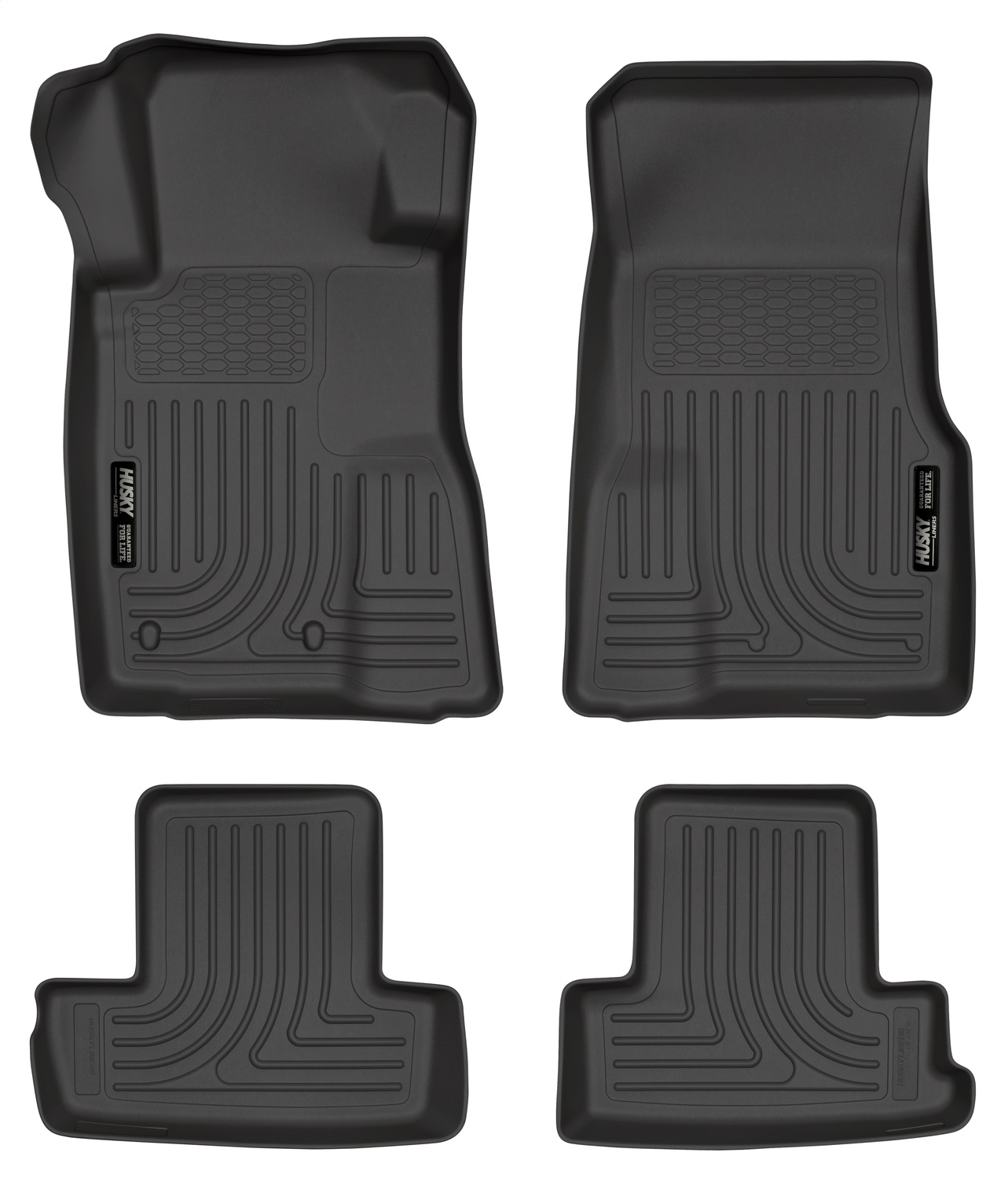 Husky Liners 98371 - 10-12 Ford Mustang WeatherBeater Combo Black Floor Liners Husky Liners 98371 - 10-12 Ford Mustang WeatherBeater Combo Black Floor Liners