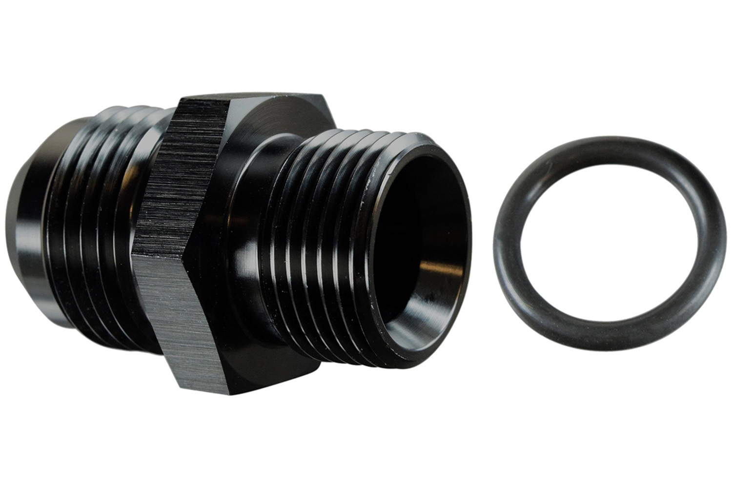 ICT Billet 551208 - LS Truck Turbo Oil Drain Pan Adapter -10AN