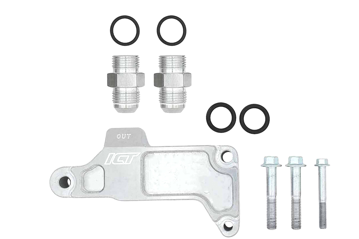 ICT Billet 551350-FS01 - Remote Oil Filter Adapter