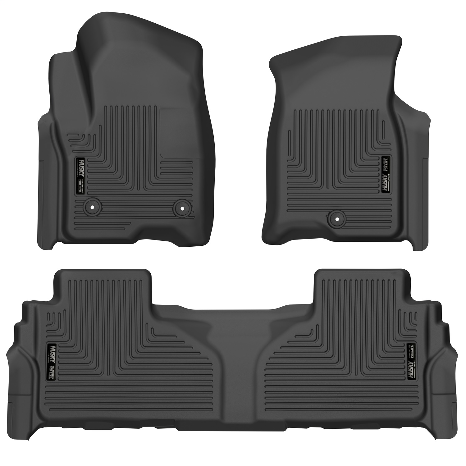 Husky Liners 99241 - 21-23 Suburban/Tahoe/Yukon/Yukon XL Weatherbeater Front & 2nd Seat Floor Liners - Black
