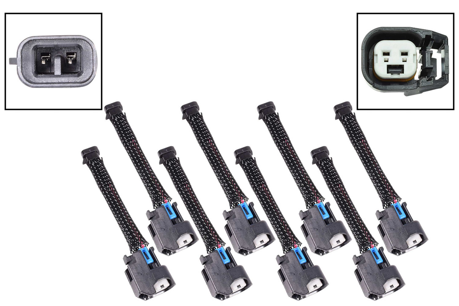 ICT Billet WAINJ32 - Harness Adapter Mini Del phi Multec 2 to EV6
