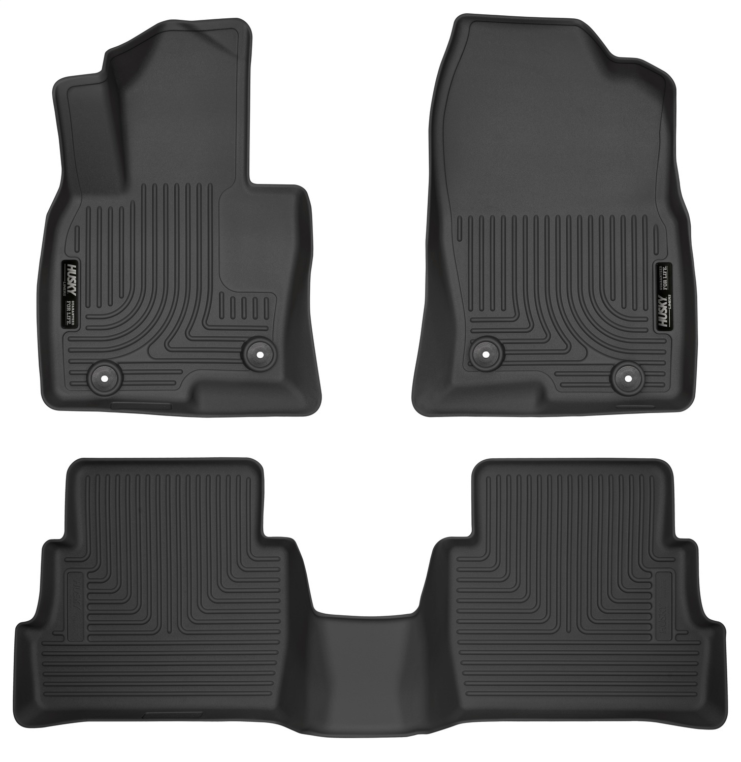 Husky Liners 99791 - 14 Mazda 6 Touring/Grand Touring/Sport Weatherbeater Black Front & 2nd Seat Floor Liner